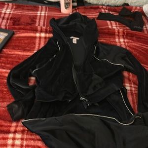 Black VS jacket and pants
